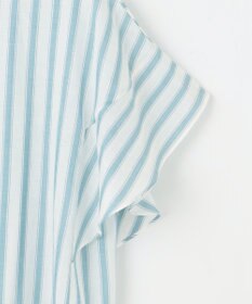 自由区 L 【洗える】テンセルリネンデザイン ブラウス