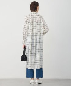 ICB L 【30th ANNIVERSARY】 ウィンドウペンプリント シャツワンピース