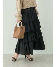 earth music&ecology ランダムティアードボリュームスカート