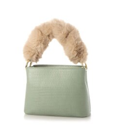 UNBILLION cachecache スパイラルエコファーハンドルスクエアミニショルダー