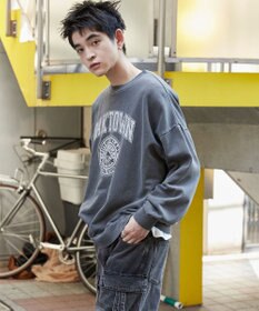 WEGO 【ユニセックス着用ITEM】ピグメントグラフィックプルオーバー