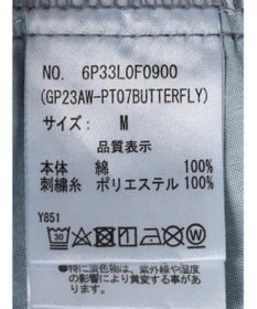 Green Parks ・Ｄｏｕｂｌｅ　Ｆｌａｇｓ　チョウチョ刺繍フレアデニム