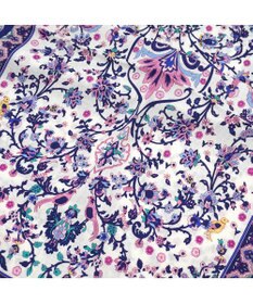 Marca ＜オシャレに防寒＞【Marcaオリジナル 】小鳥さらさペルシャウールロング シルクウール ロングスカーフ