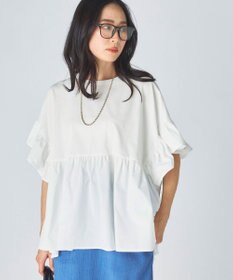 OP／FILA 【Ocean Pacific】らくティブ｜ティアード袖フレアカットソー