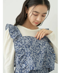 earth music&ecology 隠れウサギ柄ビスチェ