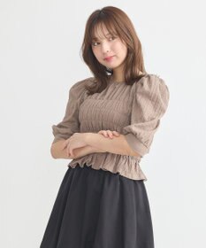 earth music&ecology ポコポコシャーリングトップス