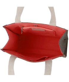 tsumori chisato CARRY フレームチェックキラネコ トートバッグ