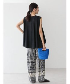 AMERICAN HOLIC 接触冷感バックフレアノースリーブプルオーバー