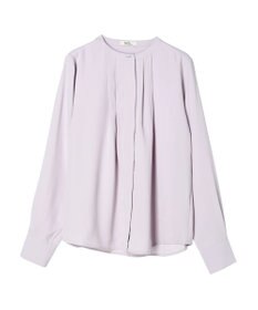 earth music&ecology ノーカラーフロントタックブラウス