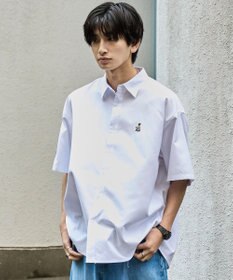 WEGO 【シワになりにくい】イージーケアオックスフォードワンポイントシャツ（S）