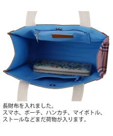 tsumori chisato CARRY フレームチェックキラネコ トートバッグ