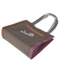 tsumori chisato CARRY フレームチェックキラネコ トートバッグ