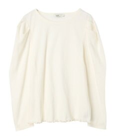 earth music&ecology パフスリーブクレープリブインナー