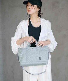 TOPKAPI 【Breath TOPKAPI】ポリメッシュ ショルダー付き トートバッグ