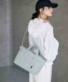 TOPKAPI 【Breath TOPKAPI】ポリメッシュ ショルダー付き トートバッグ