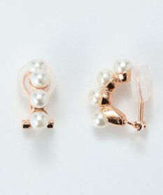 Phoebe 【痛くないシリーズ】ノーブルパールエアリーイヤリング　ローズゴールド