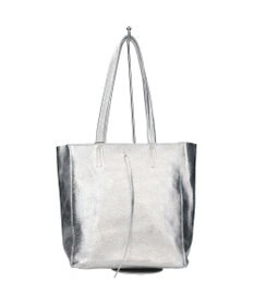 INTER-CHAUSSURES 【ANDREA CARDONE】メタリックレザーミディアムトートバッグ