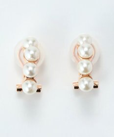 Phoebe 【痛くないシリーズ】ノーブルパールエアリーイヤリング　ローズゴールド