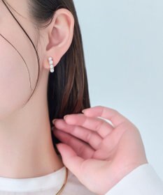 Phoebe 【痛くないシリーズ】ノーブルパールエアリーイヤリング　ローズゴールド