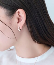 Phoebe 【痛くないシリーズ】ノーブルパールエアリーイヤリング　ローズゴールド