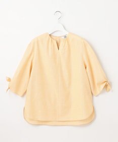 J.PRESS LADIES 【洗える・吸水】 BEZピンチェック キーネック ブラウス