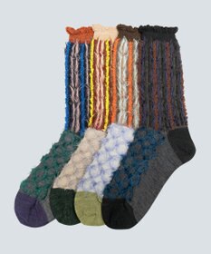 COQ BAMBI DOTS リバーシブルファーソックス