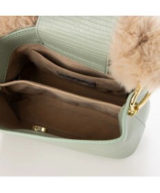 UNBILLION cachecache スパイラルエコファーハンドルスクエアミニショルダー