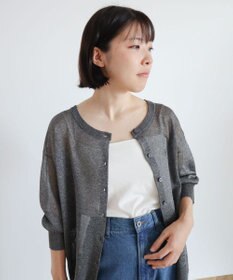 Green Parks ２ｗａｙ　７分袖ブライトシアーニットプルオーバー