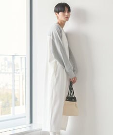 AMERICAN HOLIC 異素材ラグランスリーブロングワンピース