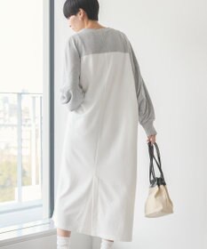 AMERICAN HOLIC 異素材ラグランスリーブロングワンピース