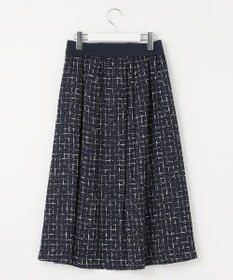 自由区 【セットアップ対応・ウエストゴム】スクラッチチェックプリント スカート