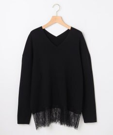 組曲 S レースモチーフニットプルオーバー