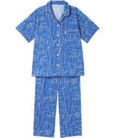 ワコール／睡眠科学 パジャマ 5分袖 半袖 8分丈 綿100%(本体) 天竺素材 レディース YDT152 睡眠科学／ワコール