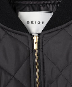 BEIGE， 【GISELe 10月号掲載】DOVER / 異素材ウールキルティングブルゾン