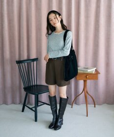 earth music&ecology 【WEB限定】アイレットジャカードタイトプルオーバー