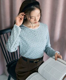 earth music&ecology 【WEB限定】アイレットジャカードタイトプルオーバー