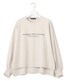 23区 【洗える】フレンチコットンテリー ロゴ トップス