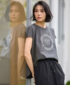 ANY フレンチスリーブロゴTシャツ