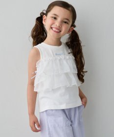 ANY KIDS 【新色追加】3WAY フリルドッキングTシャツ
