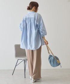 AMERICAN HOLIC 【イージーケア】バックギャザーリボンシャツ