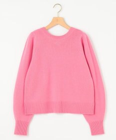 組曲 【8色展開・前後着用可】ウールカシミヤミックス パフスリーブ ニット