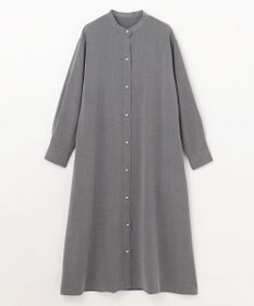 ANY 【洗濯機可能/ストレッチ】ウールライク前開きワンピース