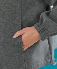 Tiaclasse ダンボールポンチノーカラーブルゾン