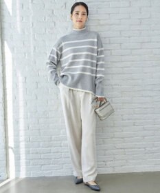 自由区 L 【WEB限定カラーあり・洗える】ウールカシミヤブレンドハイネック ニット