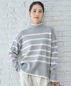 自由区 L 【WEB限定カラーあり・洗える】ウールカシミヤブレンドハイネック ニット
