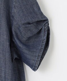 自由区 【洗える・XSサイズあり】テンセルリネンデニム ワンピース