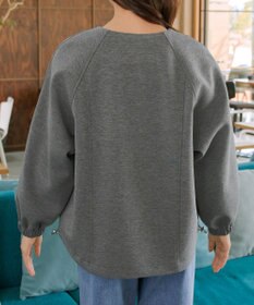 Tiaclasse ダンボールポンチノーカラーブルゾン