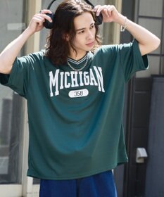 WEGO 【ユニセックス着用ITEM/2点セットネックレス付き/MLサイズ展開】アクセ付きラインリブメッシュプルオーバー