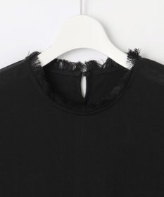 自由区 【カタログ掲載・洗える】フリンジディテールノースリーブ カットソー