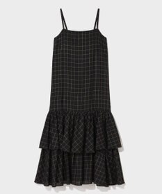 GRACE CONTINENTAL ラメチェックキャミドレス